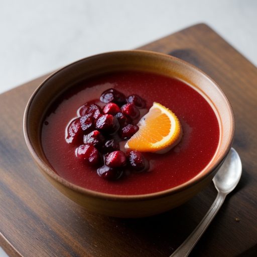 Cranberry Orange Sauce With Ginger recipe image