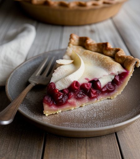 Cranberry Pear Pie recipe image