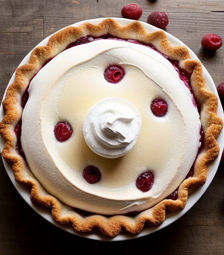 Cranberry - Rasberry Meringue Pie recipe image