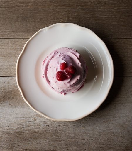Cranberry Raspberry Ice Cream ** recipe image