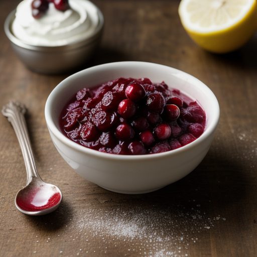 Cranberry Sauce - For Holiday Meringues - DKP recipe image