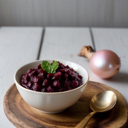 Cranberry Sauce W/Pearl Onions & Golden Rai recipe image