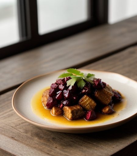 Cranberry Sweet and Sour Pork recipe image