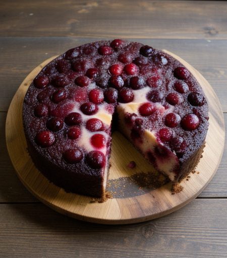 Cranberry Upside-Down Cake recipe image