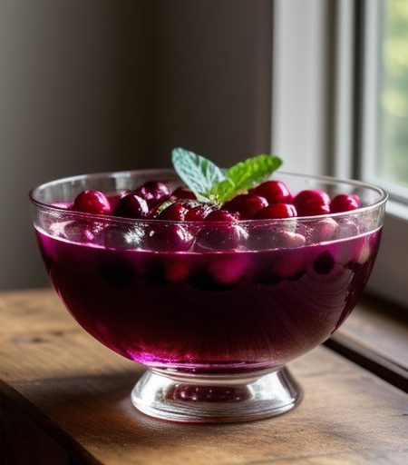 Cranberry Wine Jello Salad recipe image