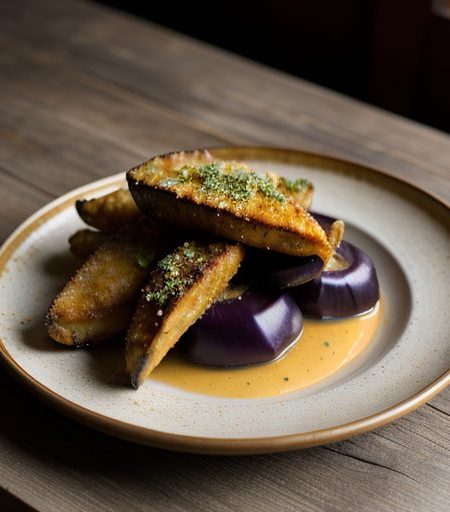 Crawfish Aubergine recipe image