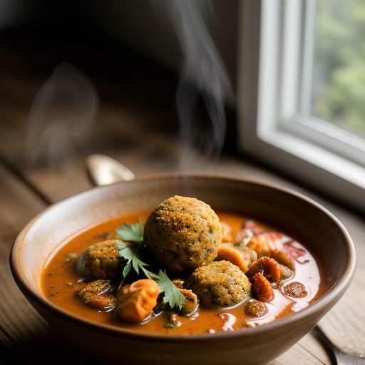 Crawfish Bisque With Crawfish Boulettes recipe image