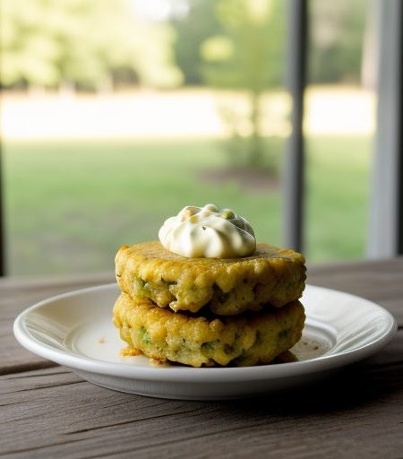 Crawfish Cakes With Chipotle Tartar Sauce recipe image