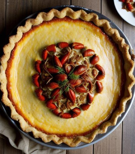 Crawfish & Spicy Cheese Tart recipe image