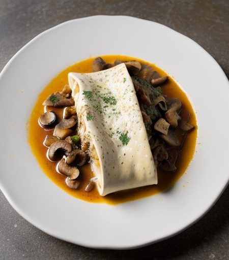 Cream Cheese & Mushroom Enchiladas recipe image