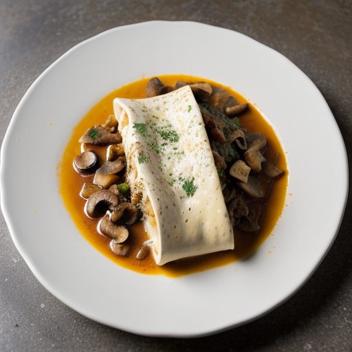 Cream Cheese & Mushroom Enchiladas recipe image