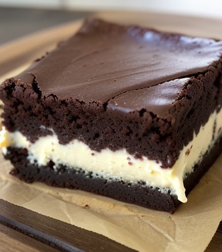 Cream Cheese Swirl Brownies recipe image