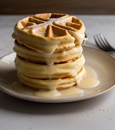 Cream-Filled Waffles recipe image