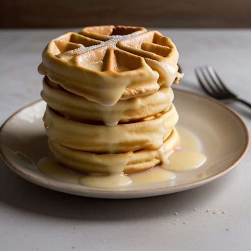 Cream-Filled Waffles recipe image