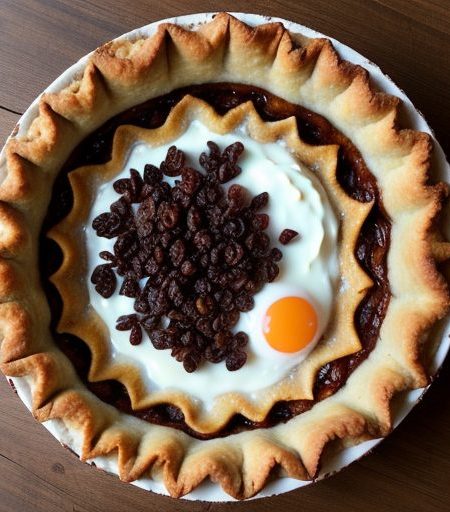 Cream Raisin Pie recipe image