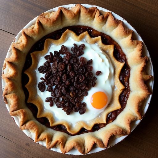 Cream Raisin Pie recipe image