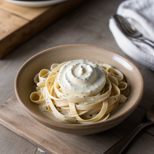 Cream Sauce for Fettuccine Alfredo recipe image