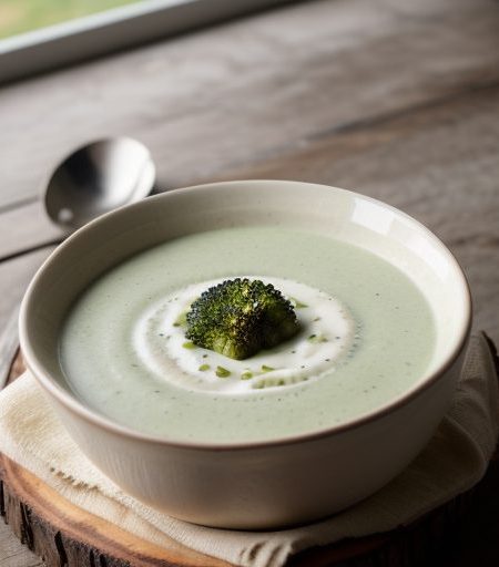 Cream of Broccoli Soup With Cheese recipe image