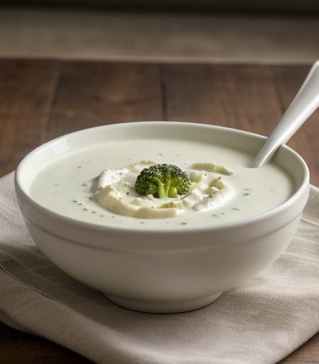 Cream of Broccoli and Cheese Soup recipe image