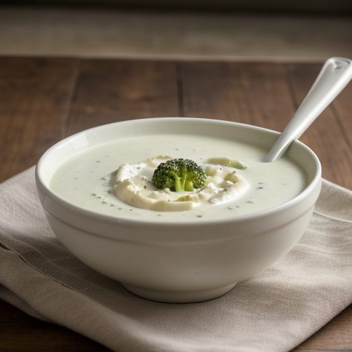 Cream of Broccoli and Cheese Soup recipe image