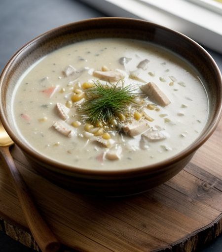 Cream of Chicken Soup With Wild Rice recipe image