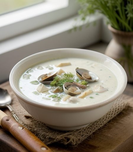 Cream of Clam & Leek Soup recipe image