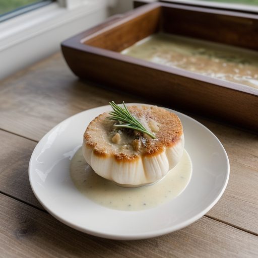 Cream of Coquilles St. Jacques With Leeks recipe image