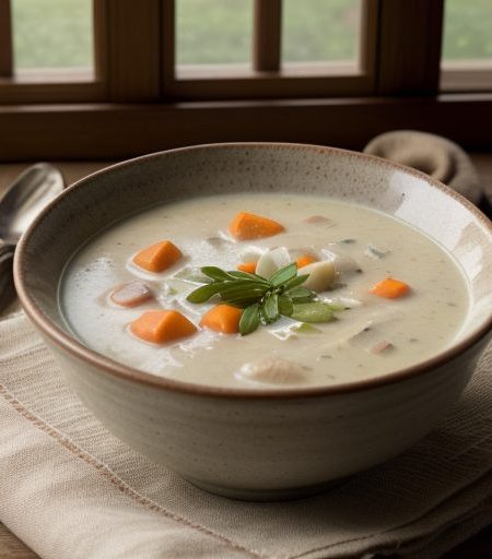 Cream of Fresh Vegetable Soup recipe image