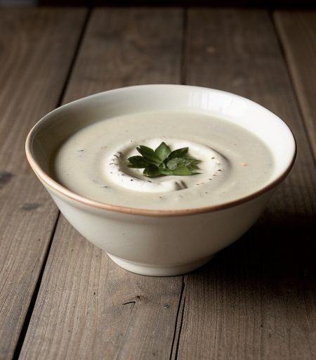 Cream of Jalapeno Soup With Roasted Pepper Sa recipe image
