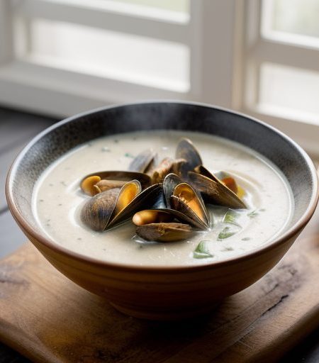 Cream of Mussel Soup (Irish recipe image