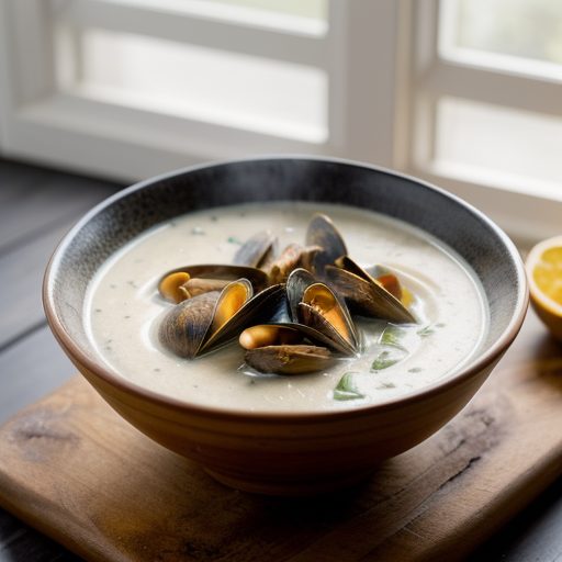 Cream of Mussel Soup (Irish recipe image