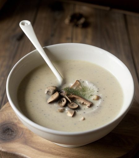 Cream of Salsify & Mushroom Soup recipe image
