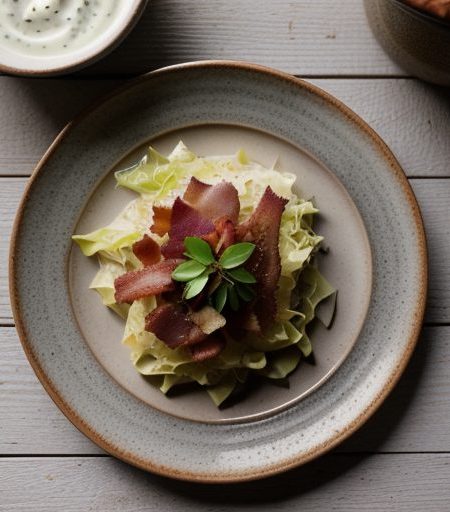 Creamed Cabbage With Bacon recipe image
