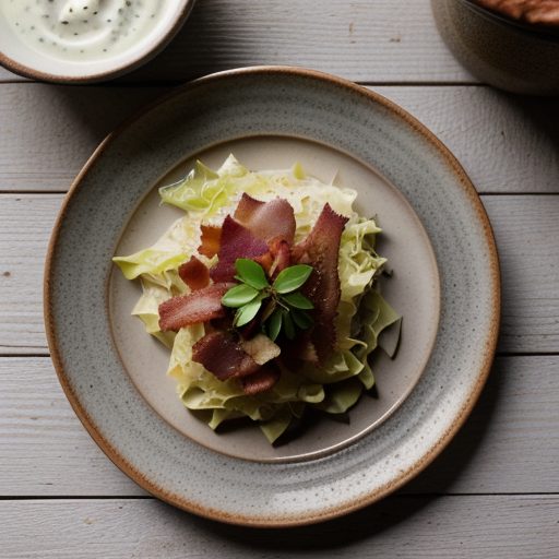 Creamed Cabbage With Bacon recipe image