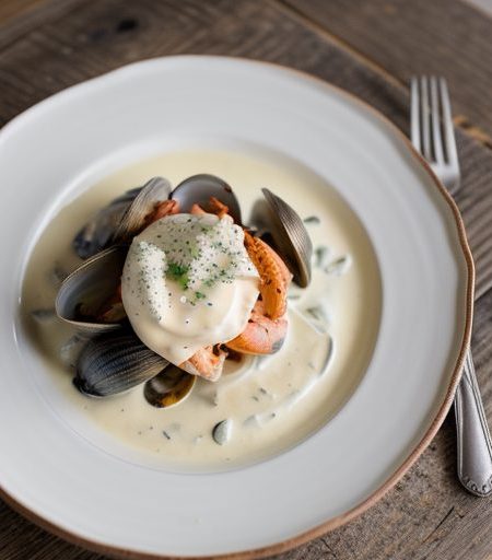 Creamed Lobster & Clams recipe image