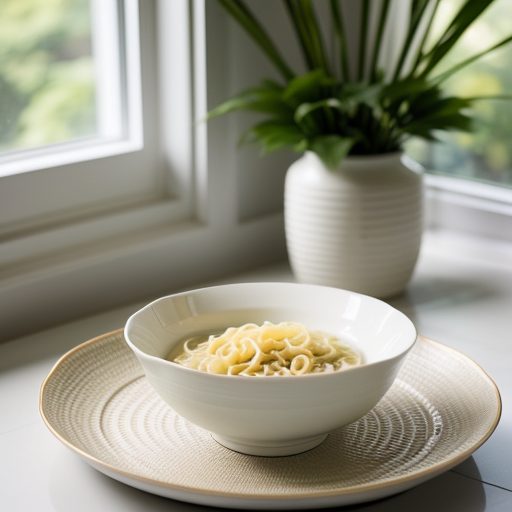 Creamed Noodles With Flowers recipe image