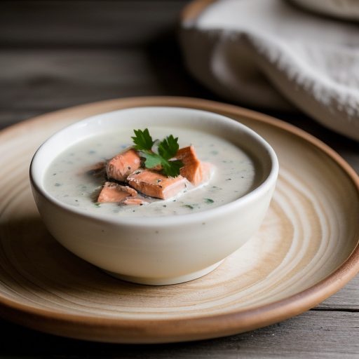 Creamed Salmon in Rice Ring recipe image