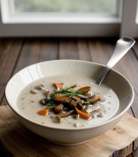 Creamless Mushroom Soup recipe image