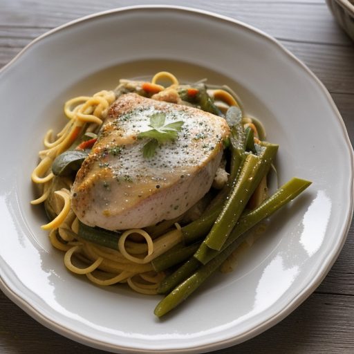 Creamt Chicken Primavera recipe image