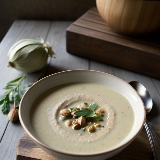 Creamy Artichoke Hazelnut Soup recipe image