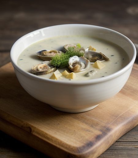 Creamy Artichoke & Oyster Soup recipe image