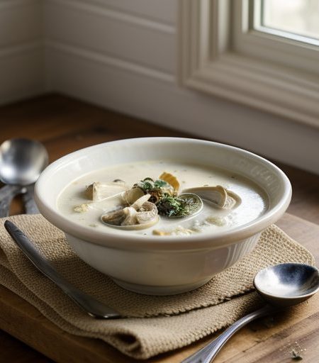 Creamy Artichoke and Oyster Soup recipe image