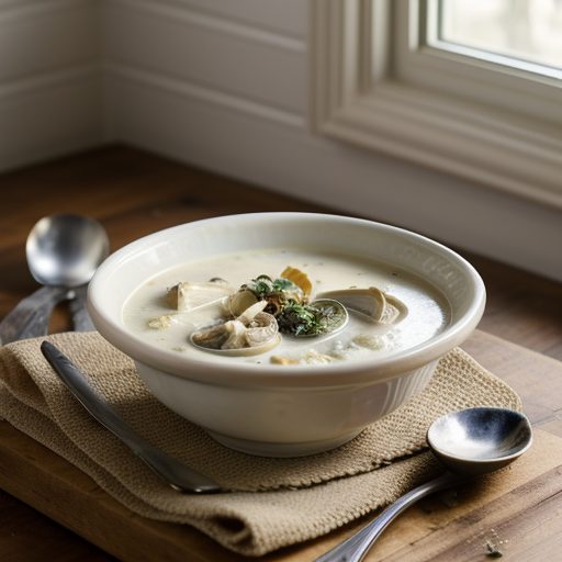 Creamy Artichoke and Oyster Soup recipe image