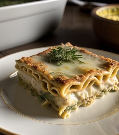 Creamy Broccoli Lasagna recipe image