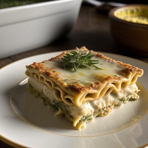 Creamy Broccoli Lasagna recipe image