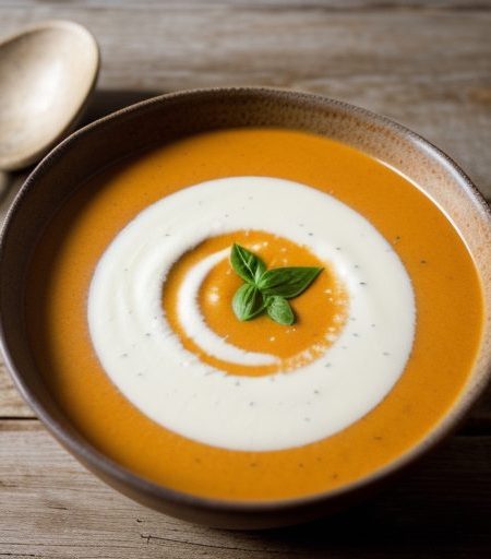 Creamy Cheese & Tomato Soup. recipe image