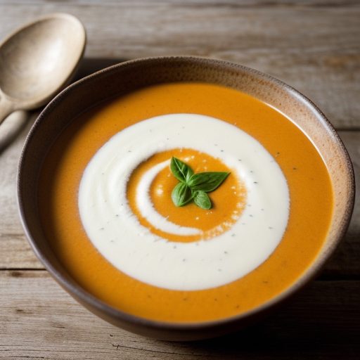 Creamy Cheese & Tomato Soup. recipe image