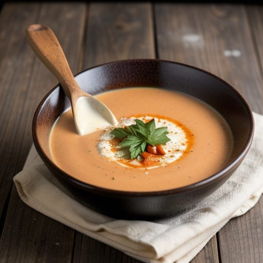 Creamy Cheese & Tomato Soup. recipe image