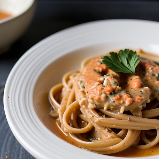 Creamy Crab & Red Pepper Sauce recipe image