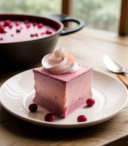 Creamy Cranberry Sherbet recipe image